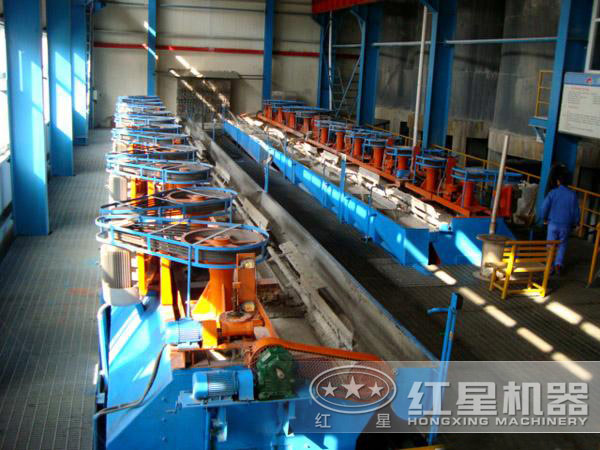 山西金礦浮選設備生產線現場:浮選機 山西金礦浮選設備生產線現場:浮選機