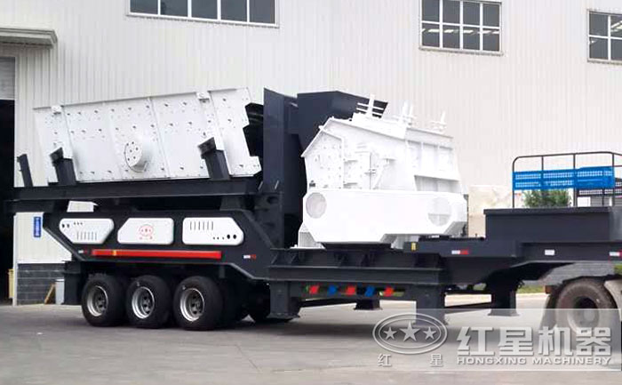 移動大型石頭粉碎機:搭載反擊破 移動大型石頭粉碎機:搭載反擊破