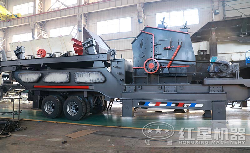 流動式石子粉碎機：配反擊破，一般負責石子的中細碎