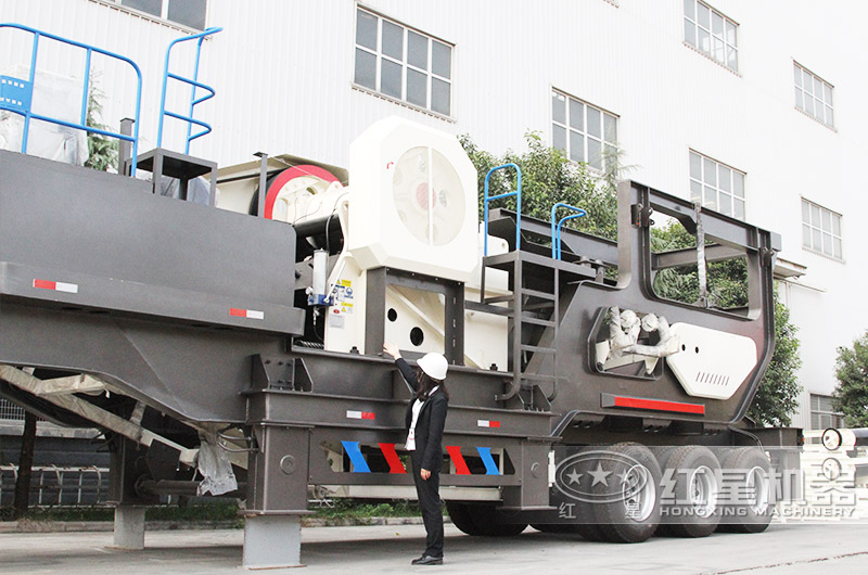 鄂式移動(dòng)破碎機(jī)粗碎處理,破碎比大 鄂式移動(dòng)破碎機(jī)粗碎處理,破碎比大