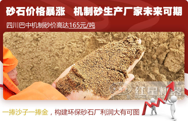 機制砂價格上漲，合理構建環保砂石廠更賺錢