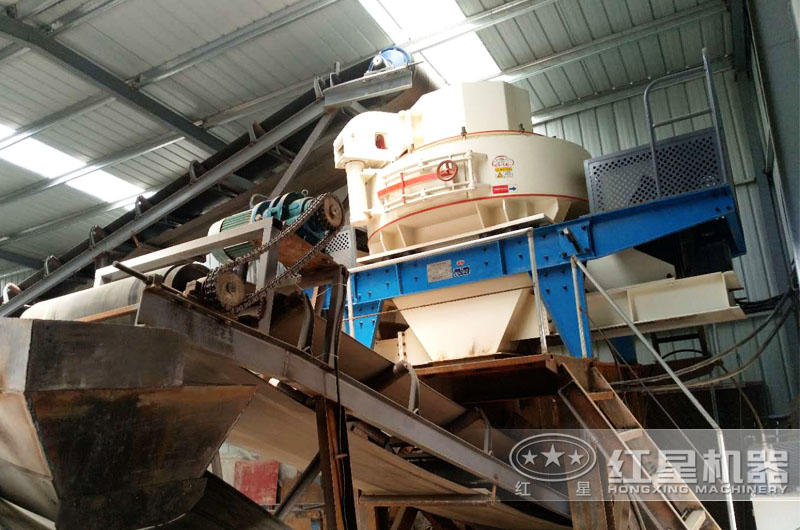 環保型石子生產線制砂機現場,運行穩定,故障率低 環保型石子生產線制砂機現場,運行穩定,故障率低