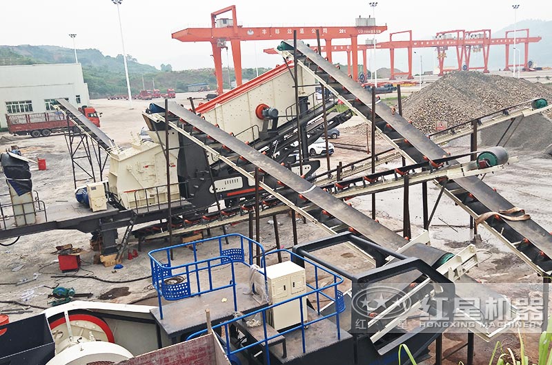 移動反擊式制砂機浙江生產現場 移動反擊式制砂機浙江生產現場