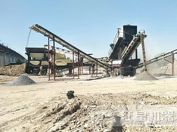 建筑垃圾破碎機作業現場圖 建筑垃圾破碎機作業現場圖