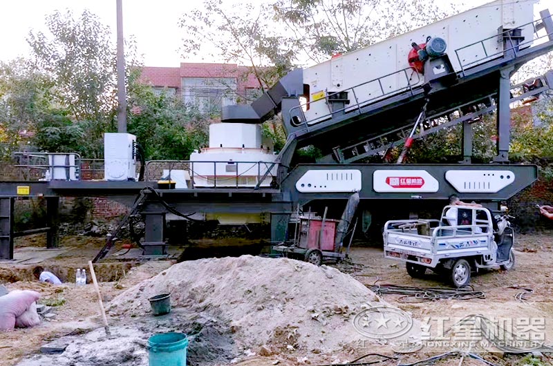 移動式制砂機等于一條機制砂生產線 移動式制砂機等于一條機制砂生產線
